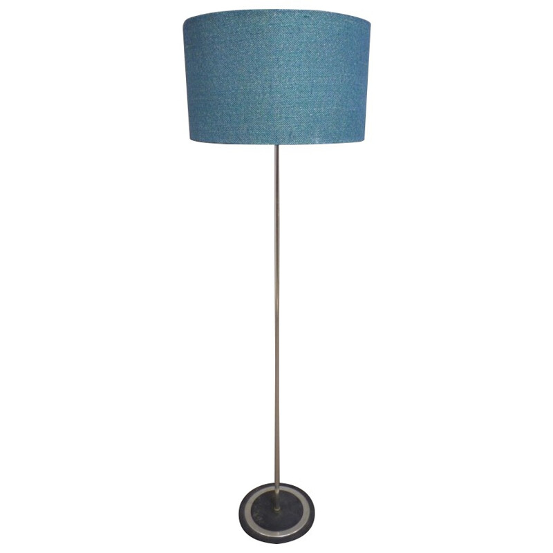 Scandinavian lamp shade in plastic, metal chrome - 1950s