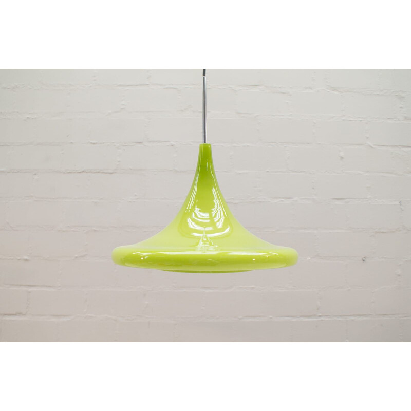 Apple Green Tulip Lamp in Glass by Peill & Putzler