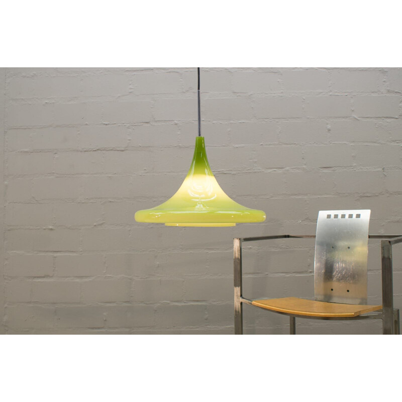 Apple Green Tulip Lamp in Glass by Peill & Putzler