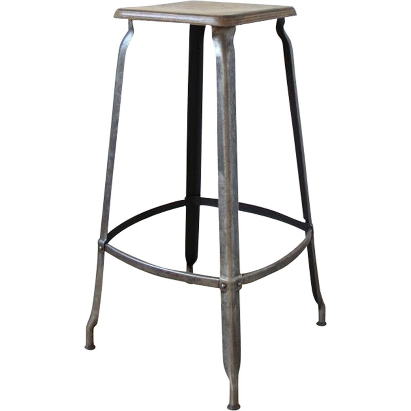 Vintage grey stool for Nicolle