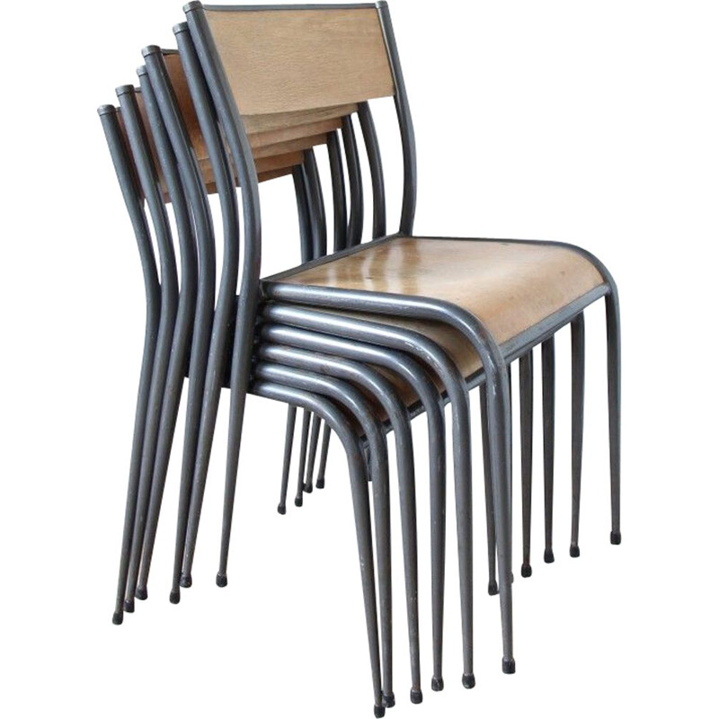 Set of 6 Mullca chairs type 510