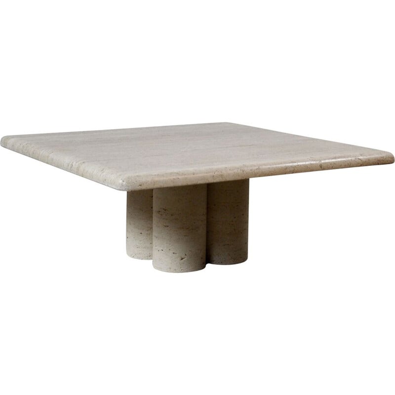 Table basse en travertin par Mario Bellini pour Cassina