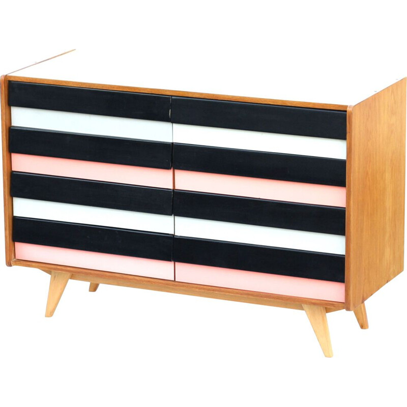 Vintage chest of drawers U-453 by Jiri Jiroutek 1965