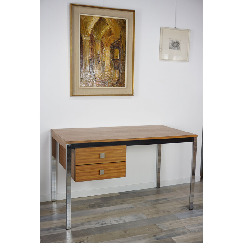 Minor B vintage desk by Pierre Guariche for Meurop