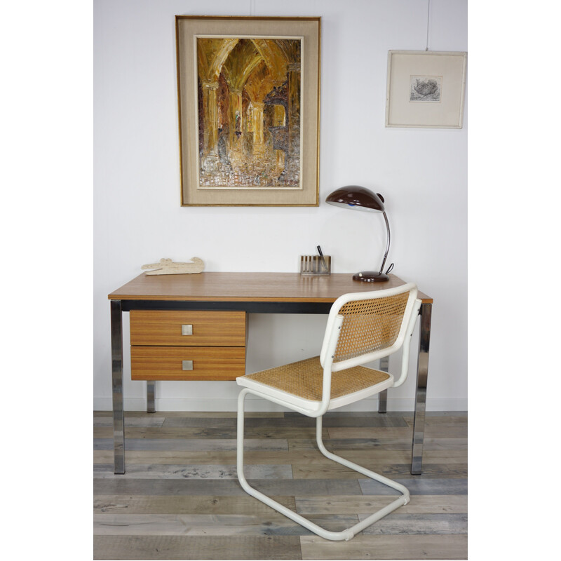 Minor B vintage desk by Pierre Guariche for Meurop