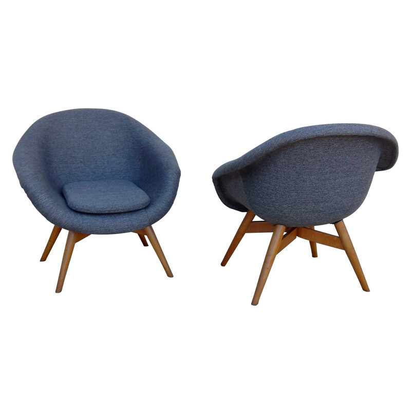 Pair of armchairs, Miroslav NAVRATIL - 1950s