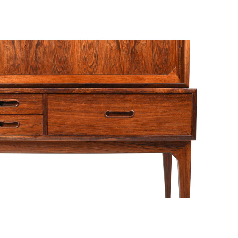 Vintage danish highboard in rosewood by Severin Hansen