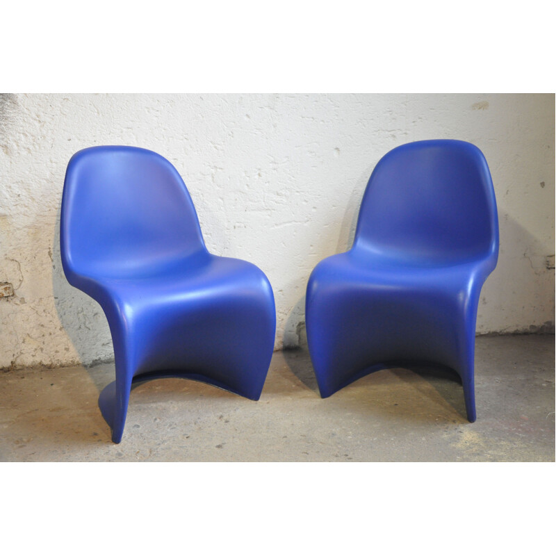 Pair of vintage chairs S Panton re-edition VITRA 2000