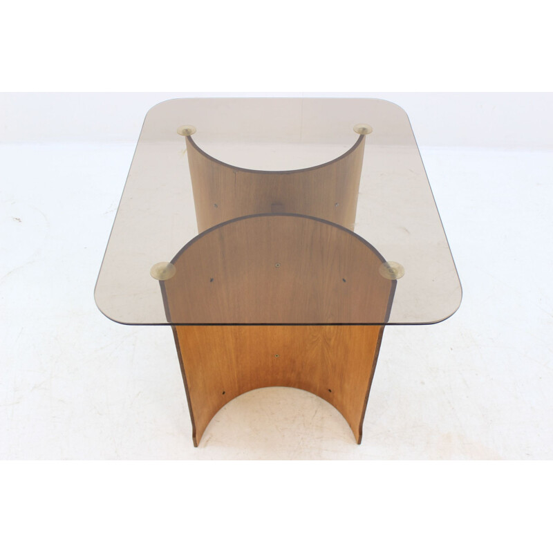 Vintage scandinavian side table in Bentwood Veneer