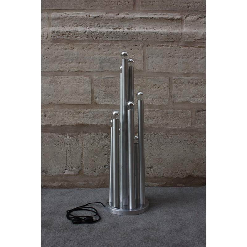 Vintage floor lamp "Organ" by Gaetano Sciolari 1970