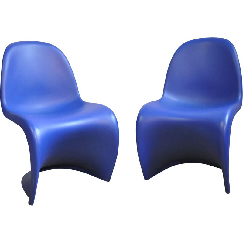 Pair of vintage chairs S Panton re-edition VITRA 2000