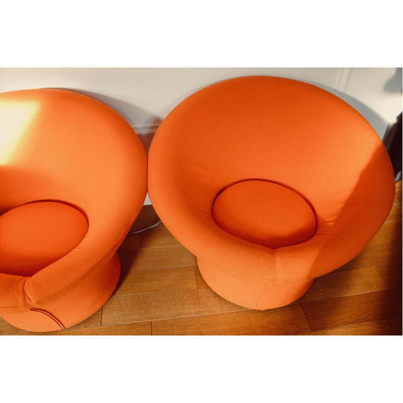 Set of 2 Mushroom armchairs by Pierre Paulin for Artifort Mushroom