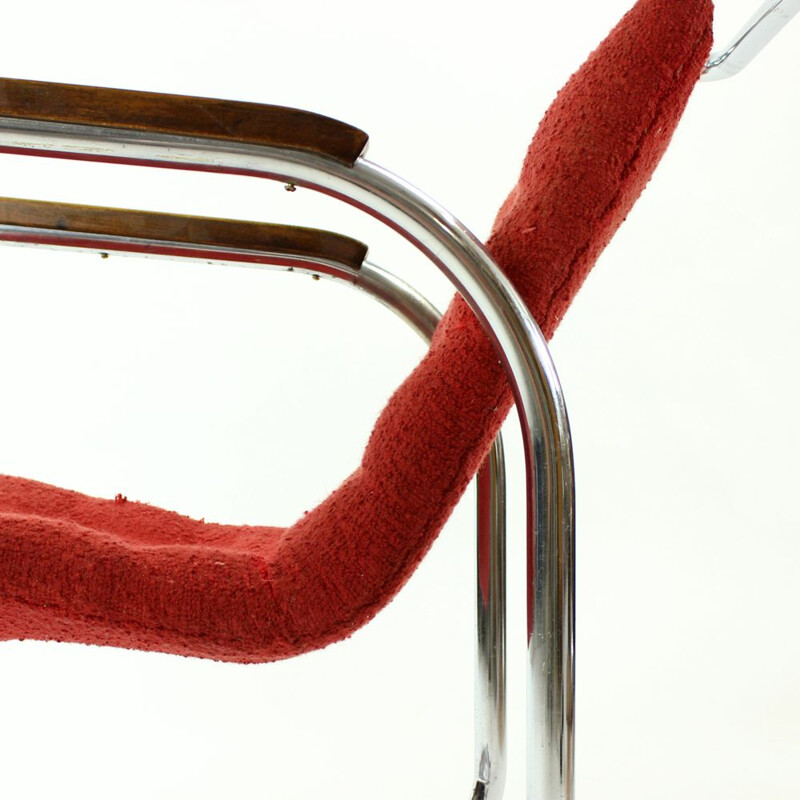 Vintage lounge chair H-91 by Halabala for UP Zavody Brno