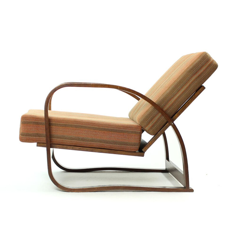 Vintage H-70 Lounge armchairs by Halabala for UP Zavody Brno