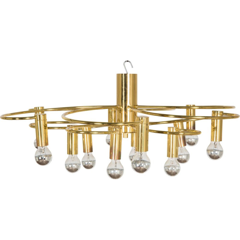 Vintage chandelier by Gaetano Sciolari for Boulanger