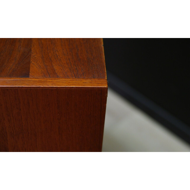 Vintage scandinavian writing desk in teak with mirror 1965