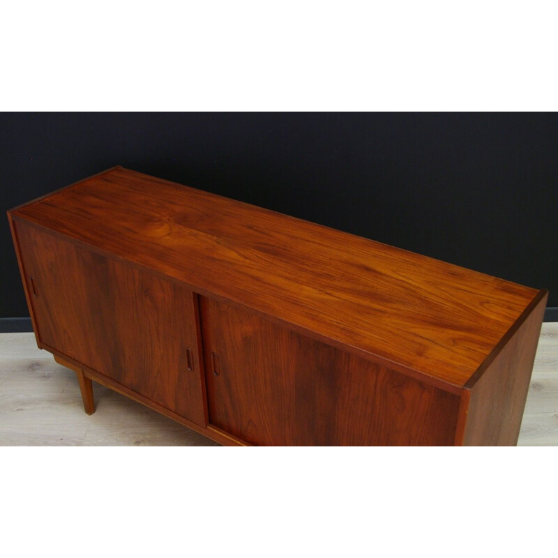 Vintage danish sideboard in teak with shelves 1970