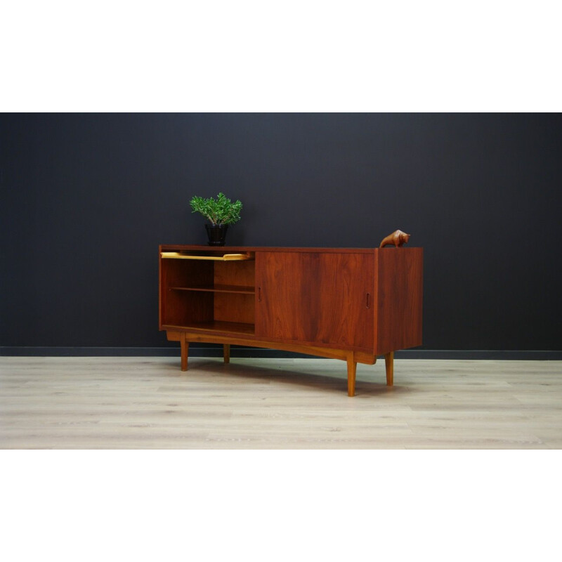 Vintage danish sideboard in teak with shelves 1970