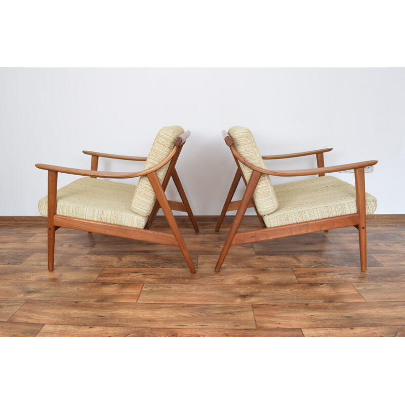 Set of 2 vintage Danish lounge chairs MK-119 by Arne Hovmand-Olsen for Mogens Kold