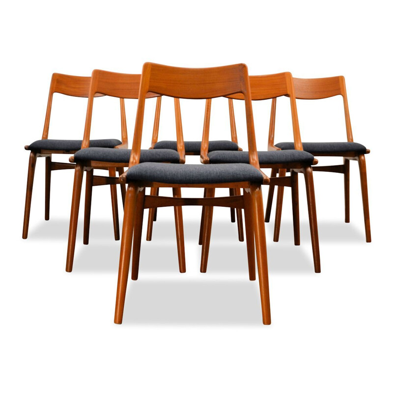 Alfred Christensen vintage dining set in teak 1960