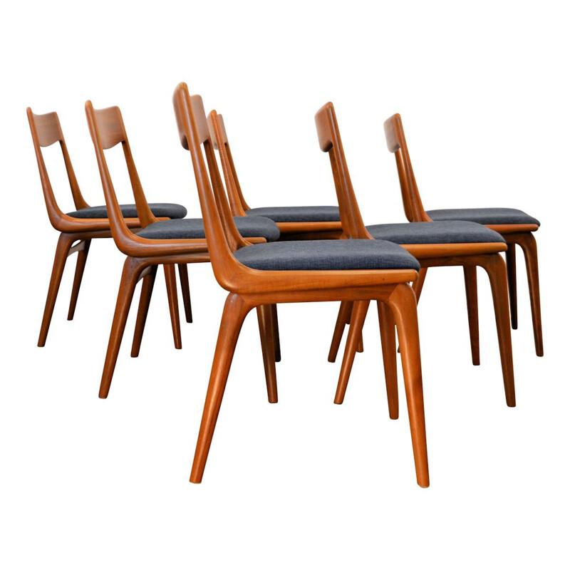 Alfred Christensen vintage dining set in teak 1960