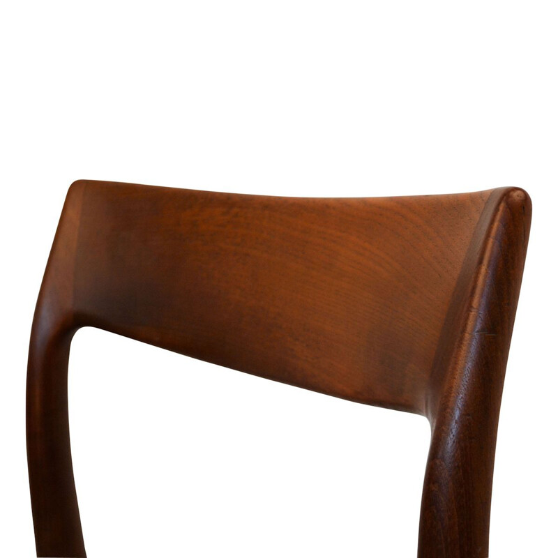 Set of 6 vintage teak dining chairs by Niels O. Møller