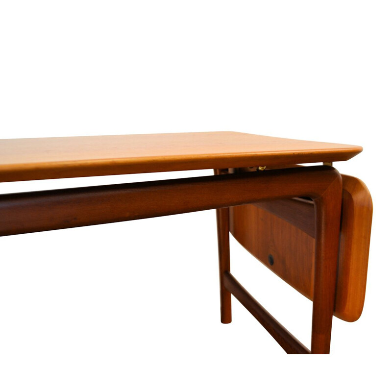 Vintage-Tisch aus massivem, ausziehbarem Teakholz von Peter Hvidt und Orla Mølgaard, Dänemark