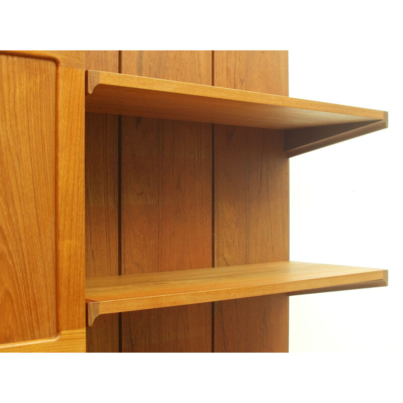 Vintage wall unit model København in teak