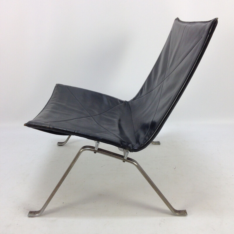 Vintage easy chair PK22 by Poul Kjaerholm for E. Kold Christensen