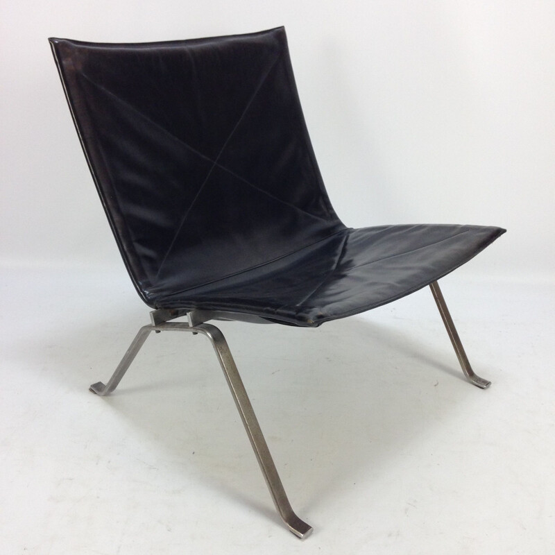 Vintage easy chair PK22 by Poul Kjaerholm for E. Kold Christensen