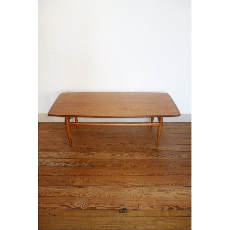 Vintage Swedish coffee table in teak by Albert Tibro