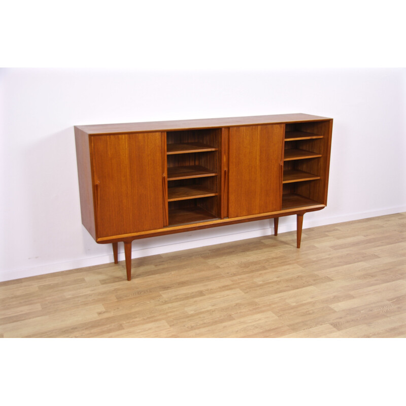 Danish highboard model nr 19 in teak by Gunni Omann for Omann Jun