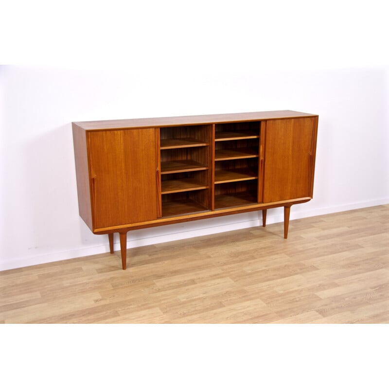 Danish highboard model nr 19 in teak by Gunni Omann for Omann Jun