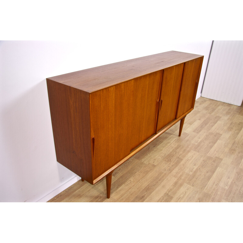 Danish highboard model nr 19 in teak by Gunni Omann for Omann Jun