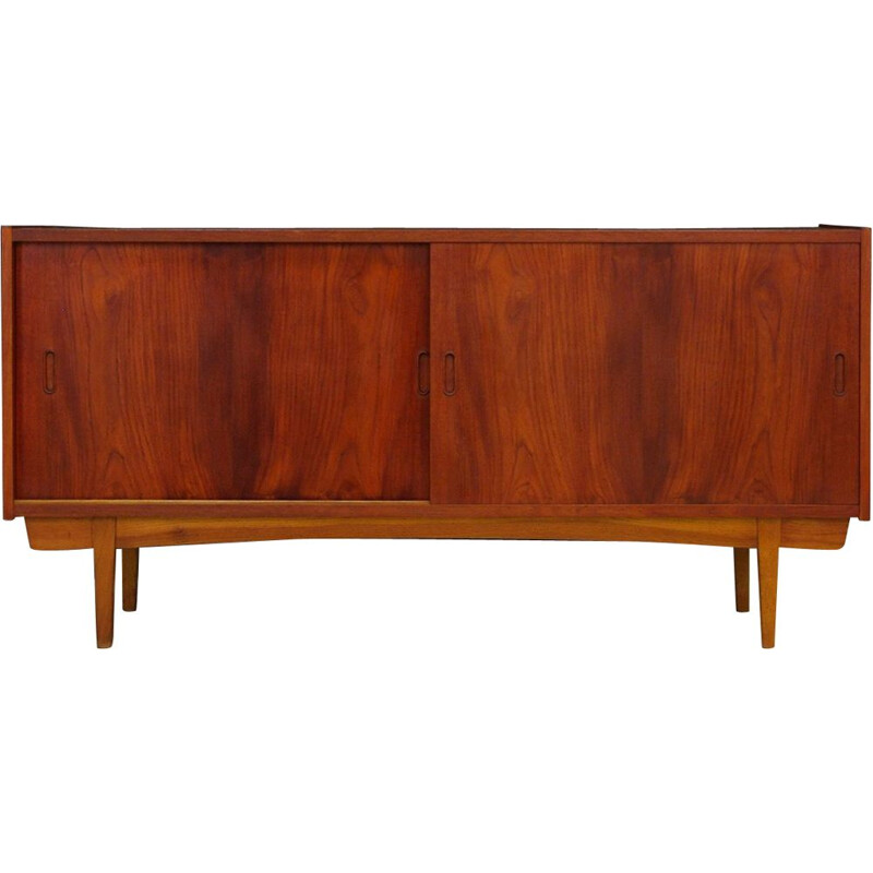 Vintage danish sideboard in teak with shelves 1970