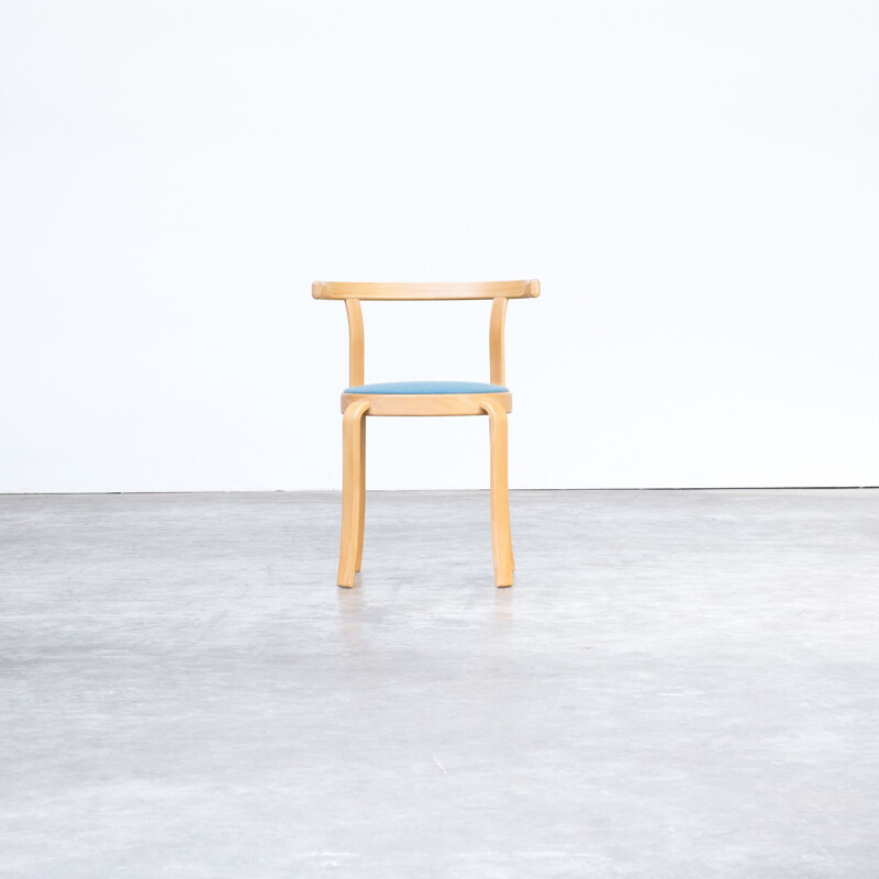 Suite de 4 chaises bleues par Rud Thygsen & Johnny Sorensen pour Magnus Olesen