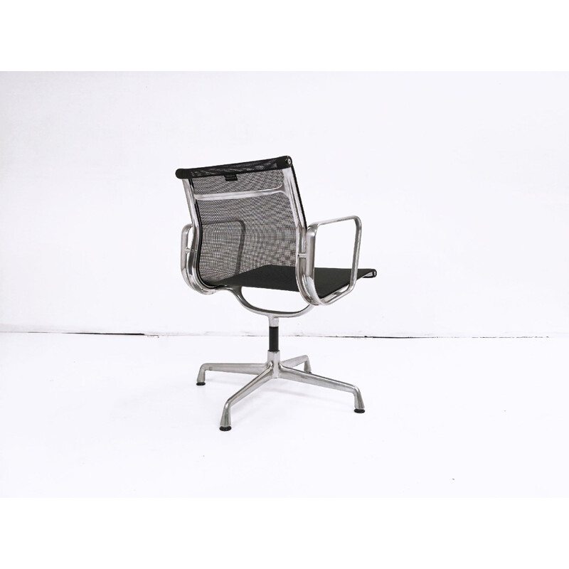 Vintage black EA108 armchair by Charles & Ray Eames for Vitra