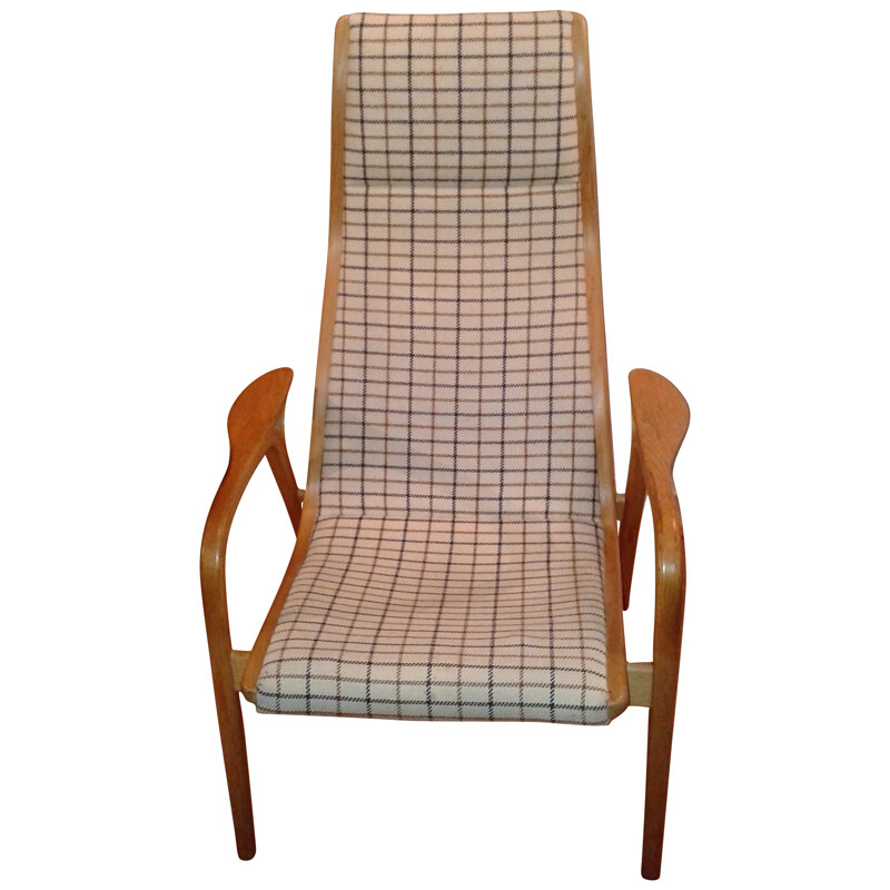 Lamino lounge chair in teak and fabric, Yngve EKSTRÖM - 1960s