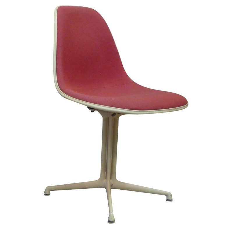 Chair La Fonda in metal, glass fiber, fabric and plastic, Charles and Ray EAMES, Herman Miller edition - 1960s