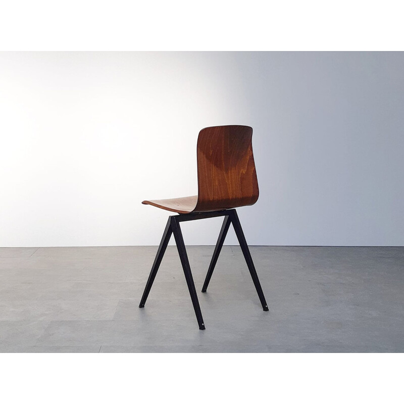 Vintage S19 office chair by Galvanitas in wood and steel