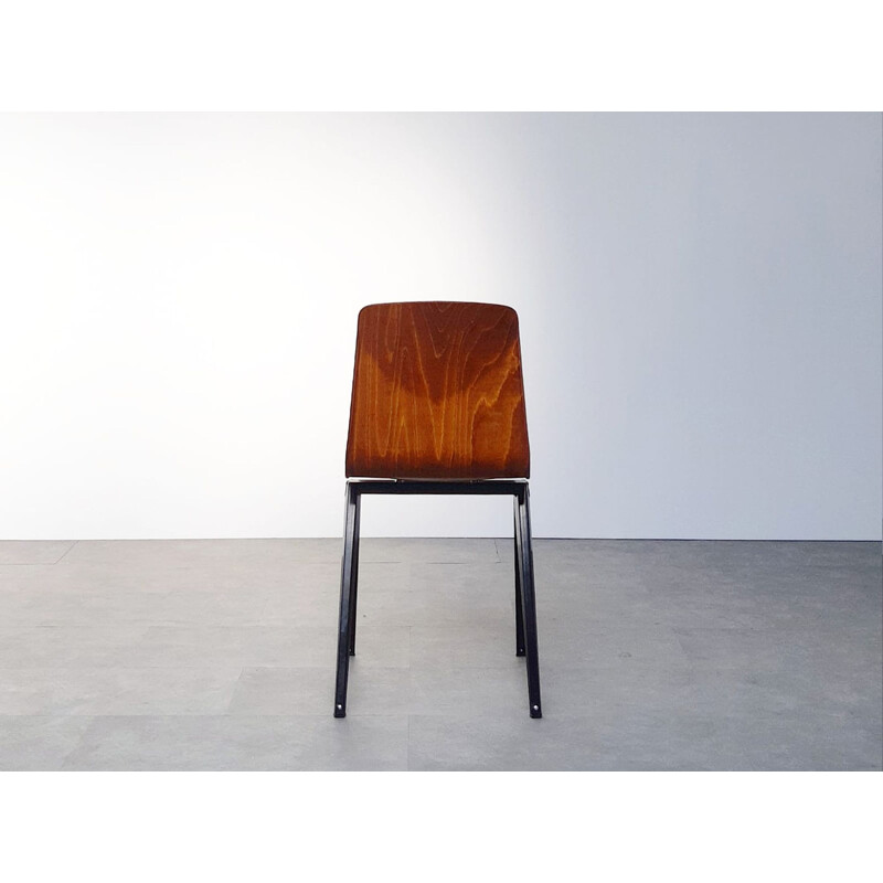 Vintage S19 office chair by Galvanitas in wood and steel