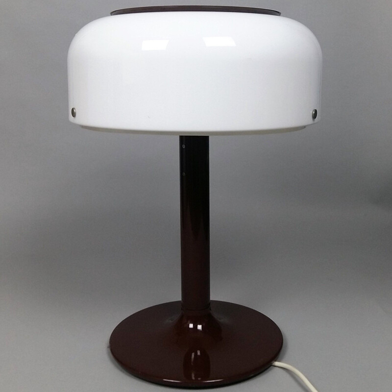 Lampe de table vintage en métal et perspex par Anders Pehrson