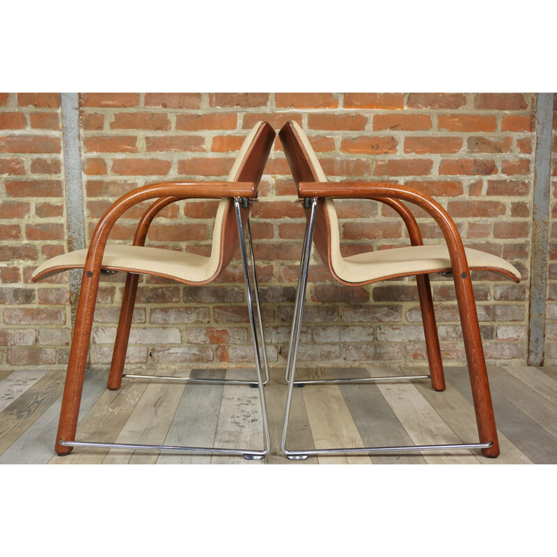 Pair of vintage S320 armchairs by Thonet