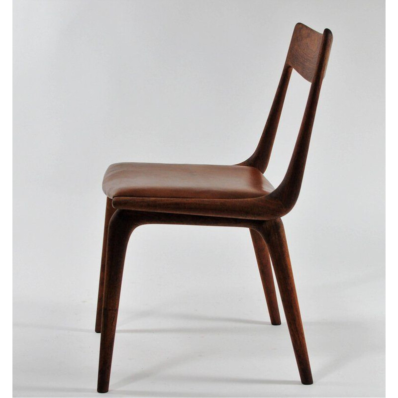 Set of 6 dining chairs in teak by Alfred Christensen