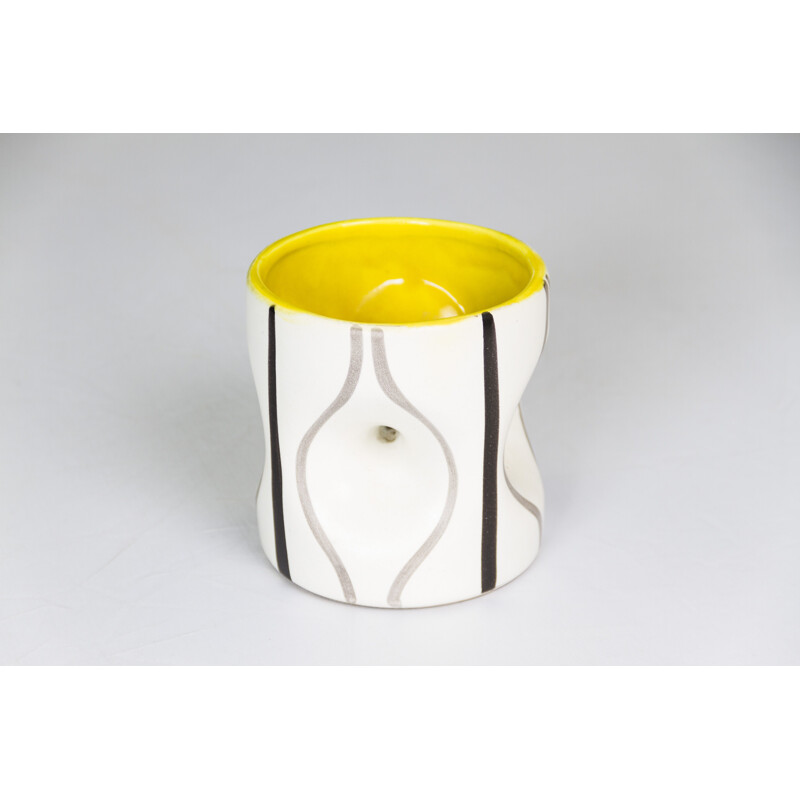 Vintage vase in ceramic by Roger Capron