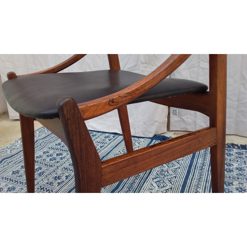Set of 6 Scandinavian chairs in rosewood by Vestervig Eriksen