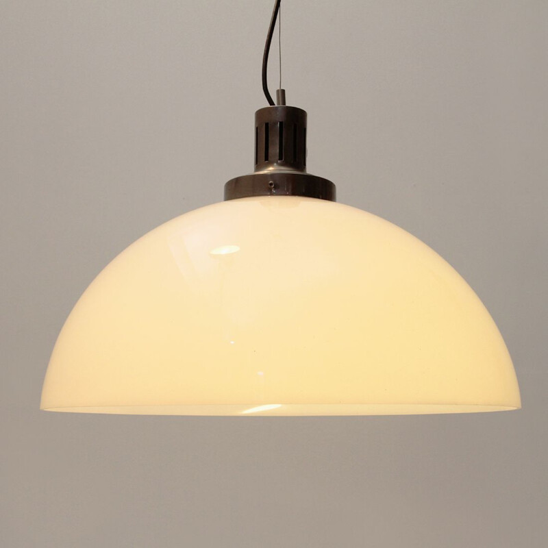 Italian pendant lamp with perspex shade