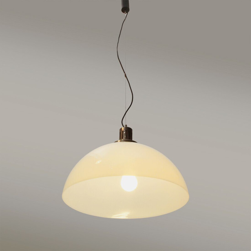 Italian pendant lamp with perspex shade