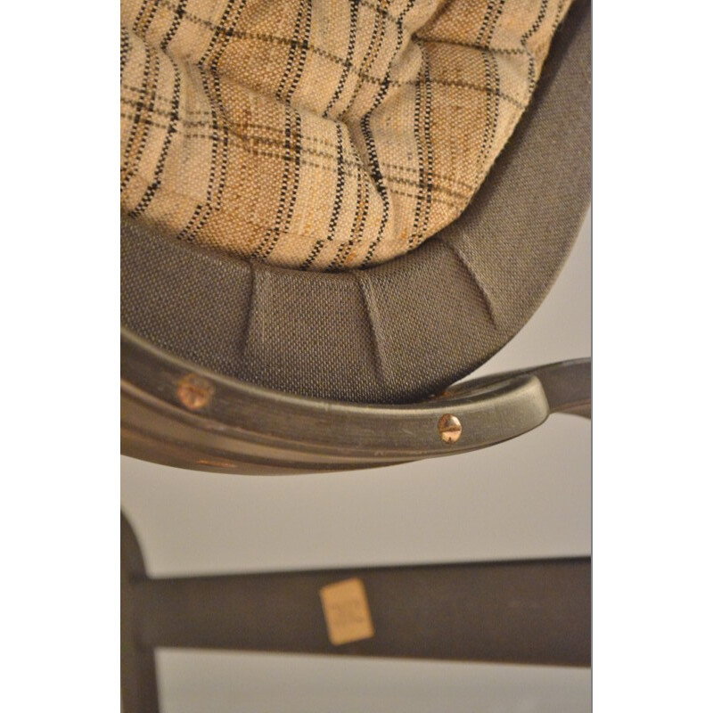 Armchair Club Pernilla 69 in wood and fabric, Bruno MATHSSON - 1940s
