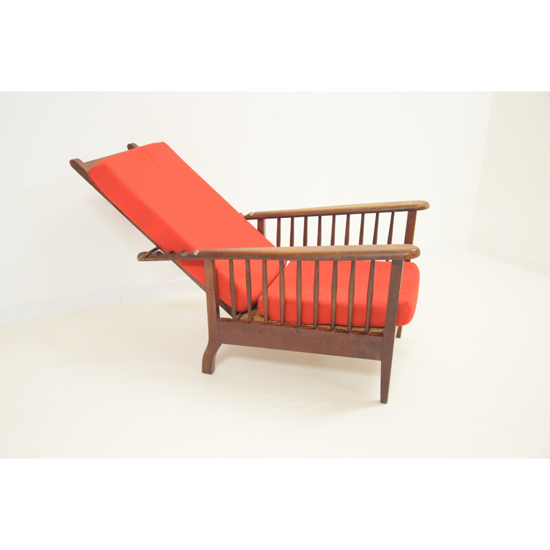 Vintage Scandinavian  red "Morris" Armchair 